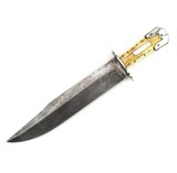 Civil War Bowie knife. Etched blade. C. S. - Image 3 of 14