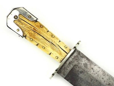 Civil War Bowie knife. Etched blade. C. S. - Image 2 of 14