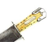Civil War Bowie knife. Etched blade. C. S. - Image 4 of 14