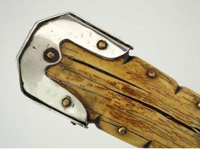Civil War Bowie knife. Etched blade. C. S. - Image 7 of 14