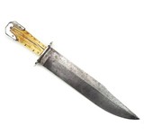 Civil War Bowie knife. Etched blade. C. S. - Image 1 of 14