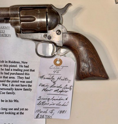 NEW MEXICO LINCOLN COUNTY WARS, COLT .45 SINGLE ACTION. - Image 2 of 8