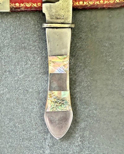 Scarce M. Price San Francisco Belt Knife. - Image 5 of 9