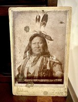 TITLED RAIN-IN-THE-FACE,” SLAYER OF GEN. GEO. A. CUSTER” LITTLE BIG HORN BATTLE. - Image 1 of 1