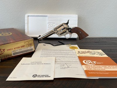 1980 Colt SAA Nickel, 4.75