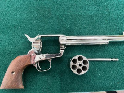 1980 Colt SAA, .44 Special, Nickel, Walnut, Original Box and Papers - LNIB - Image 19 of 20