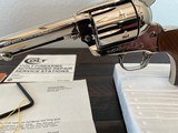 1980 Colt SAA, .44 Special, Nickel, Walnut, Original Box and Papers - LNIB - Image 8 of 20