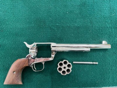 1980 Colt SAA, .44 Special, Nickel, Walnut, Original Box and Papers - LNIB - Image 18 of 20