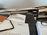 1980 Colt SAA, .44 Special, Nickel, Walnut, Original Box and Papers - LNIB - Image 10 of 20