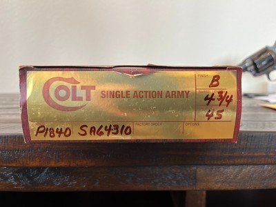 1983 Colt SAA - 4.75