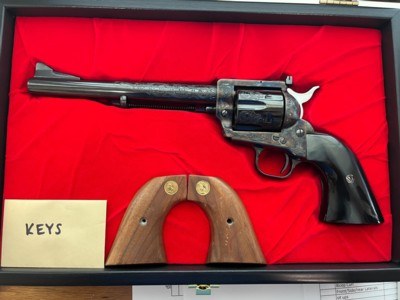 1979 Colt SAA New Frontier .45, B Engraved, Factory box and Display Case - NOS/Unfired! - Image 1 of 20