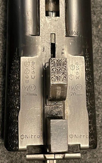 Charles Daly Diamond Quality Prussian 12 Gauge, Factory Single trigger, Vent Rib, Original. - Image 11 of 19