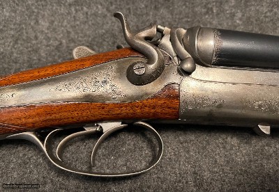 Galand .500BPE/ 12 Gauge Drilling Straight Hand, Peep Sight - Image 5 of 17