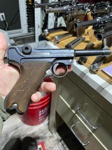 1918 DWM luger with matching wood base magazine: 2500 - 1 of 10