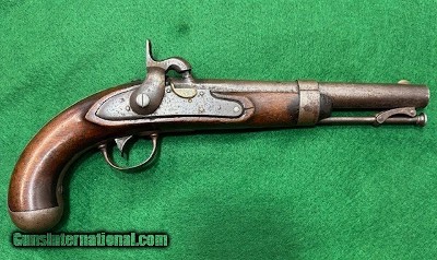 U.S. Robert Johnson Model 1836 Pistol Converted to Percussion