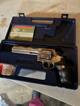 1990 Colt Anconda with paper box, instructions, and plastic case few rounds thru it