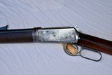 1894 Winchester rifle take down, half round 26 inch threaded for maxim silencer with cap . 32 win special. - 8 of 14