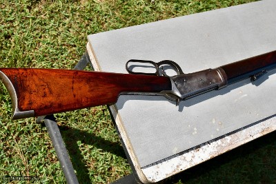 1894 Winchester rifle take down, half round 26 inch threaded for maxim silencer with cap . 32 win special. - Image 6 of 14