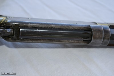 1894 Winchester rifle take down, half round 26 inch threaded for maxim silencer with cap . 32 win special. - Image 9 of 14