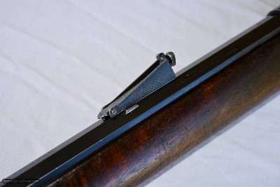 1894 Winchester rifle take down, half round 26 inch threaded for maxim silencer with cap . 32 win special. - Image 10 of 14