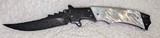 Butch Vallotton Blue Bit*h custom dual action auto folder knife - 4 of 7