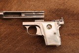 Colt Model 1908 Vest Pocket .25 - Factory Nickel & Pearl Grips - Letters to Superior Wisconsin 1920 - With box - 14 of 15