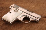 Colt Model 1908 Vest Pocket .25 - Factory Nickel & Pearl Grips - Letters to Superior Wisconsin 1920 - With box - 4 of 15