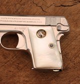 Colt Model 1908 Vest Pocket .25 - Factory Nickel & Pearl Grips - Letters to Superior Wisconsin 1920 - With box - 7 of 15