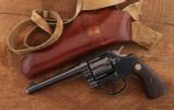 1934 Colt New Service
LAPD Inscribed & Named
Rig With Heiser Shoulder Holster
.38 Special
Los Angeles Shipped