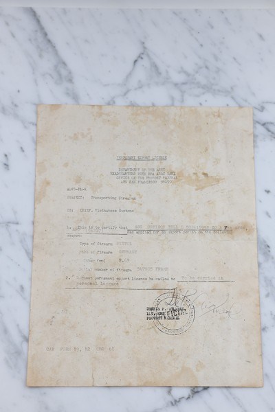 Vietnam Bring-Back Mauser Post-War Bolo C96 - Chinese Civil War Era Plaque and Later North Vietnam Capture Gun - Includes Bring-Back Paper 7.63 Mauser - Image 13 of 14