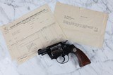 1928 Colt Detective Special With RARE WWII Colt Factory Rework Provenance and Ownership History - Wild West Shooter and Later PA State Police