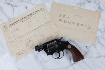 1928 Colt Detective Special With RARE WWII Colt Factory Rework Provenance and Ownership History - Wild West Shooter and Later PA State Police - Image 1 of 15