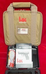 HK VP9LE “FDE” 9mm Semi-Auto Pistol, Night-Sights,(3)17rd & Matching FDE HK Marked Case – 81000226 - 2 of 5