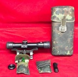 Hendsoldt 4 x 24 Scope & Factory German HK Claw Mount With Illuminator, Tools & Pouch For HK91/G3/PSG - 1 of 15