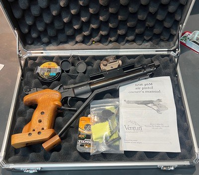 Russian Baikal MP-46M Competition Air Pistol Package