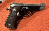 RARE -TWO TONE - BERETTA 84BB, (STAINLESS & BLUE) , ITALIAN IMPORT PROOFED,.380 cal. (9mm short),3 MAGS, WALNUT & FACTORY GRIPS.with BOX - 2 of 14