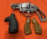 Smith and Wesson, Stainless, 2 1/2 barrel, .357 Combat Magnum, Model 66-2, with Paperwork and Box, SN. ALV6709 - 6 of 15