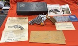 Smith and Wesson, Stainless, 2 1/2 barrel, .357 Combat Magnum, Model 66-2, with Paperwork and Box, SN. ALV6709