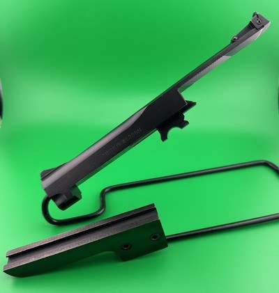 WOW !! - VERY RARE (1 of 1000) - SMITH & WESSON, MODEL 46 - FIVE (5) INCH FIELD BARREL- .22 LR, W/ BARREL WEIGHT/ADAPTER- EXCELLENT CONDITION- $450