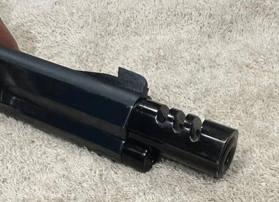 **OFFERS ACCEPTED** SMITH & WESSON MODEL 41 BARREL, 7 3/8 INCHES, WITH MUZZLE BREAK COMPENSATOR. .22 LONG RIIFLE CALIBER - Image 6 of 9