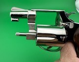 COLLECTOR QUALITY- 1973 SMITH & WESSON, MODEL 36 NO DASH, NICKEL, CHIEFS SPECIAL. W/ FACTORY BOX, PAPERS W/ ADDITIONAL S&W ROSEWOOD PRESENTATION GRIPS - Image 12 of 18