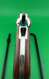 COLLECTOR QUALITY- SMITH & WESSON MODEL 10-5, NICKEL, 2 INCH SNUB, W/ FACTORY BOX, SERIALIZED WALNUT GRIP & PAPERWORK - Image 9 of 14