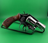 COLLECTOR QUALITY- SMITH & WESSON MODEL 10-5, NICKEL, 2 INCH SNUB, W/ FACTORY BOX, SERIALIZED WALNUT GRIP & PAPERWORK - Image 4 of 14