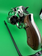COLLECTOR QUALITY- SMITH & WESSON MODEL 10-5, NICKEL, 2 INCH SNUB, W/ FACTORY BOX, SERIALIZED WALNUT GRIP & PAPERWORK - Image 11 of 14