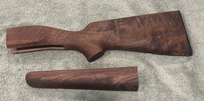 SAVAGE 99 LEVER ACTION- GRADE 4 WALNUT, REPLACEMENT STOCK SET- INCREDIBLE FIDDLE WAVE GRAIN PATTERN - Image 1 of 19