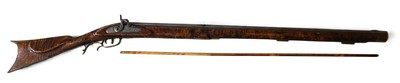 Remington Target Barrel (Approximate 1830) /JxK Rifle Maker / W G Guillory Lock / Approx. 40 Cal