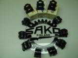 SAKO FACTORY SCOPE RINGS EARLY VINTAGE ALL THREE SIZES AVAILABLE, STANDARD BLUE AND DELUXE BLUE - 2 of 2