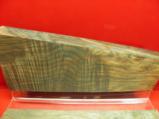 AAAA EXHIBITION CURLY FIDDELBACK HYBRID ROYAL BLACK WALNUT 2 PIECE GUNSTOCK BLANK - 3 of 4