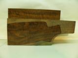 AAA EXTRA FANCY HYBRID ROYAL CURLY WALNUT 2 PIECE GUN BLANK - 1 of 4