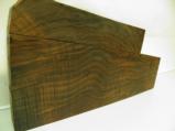 AAAA EXHIBITION GRADE CLARO WALNUT OUTSTANDING CURLY FIGURE WITH FIDDLEBACK 2 PIECE GUN BLANK - 2 of 4